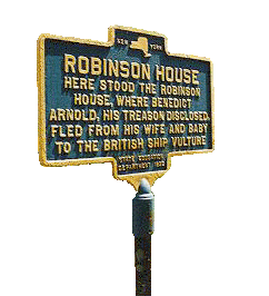 Marker designating the Robinson House